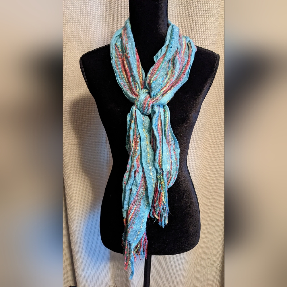 Blue and Pink Scarf